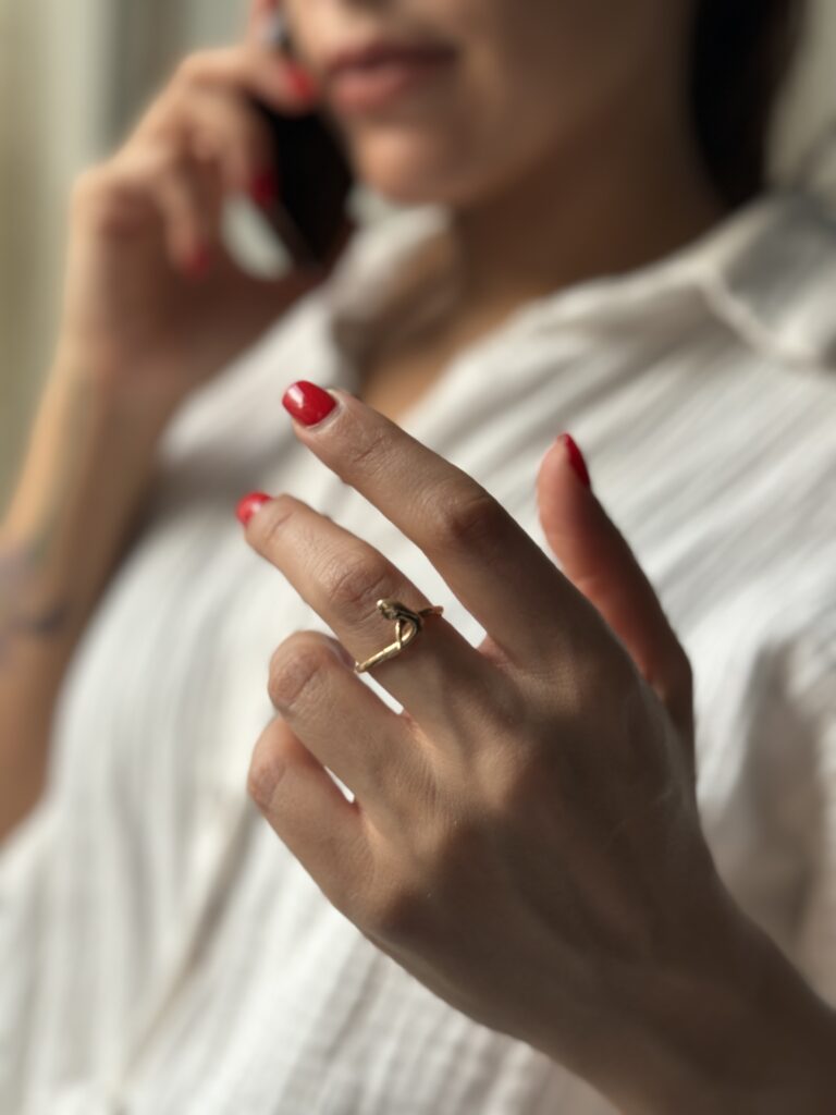 انگشتر طلا مار زنانه