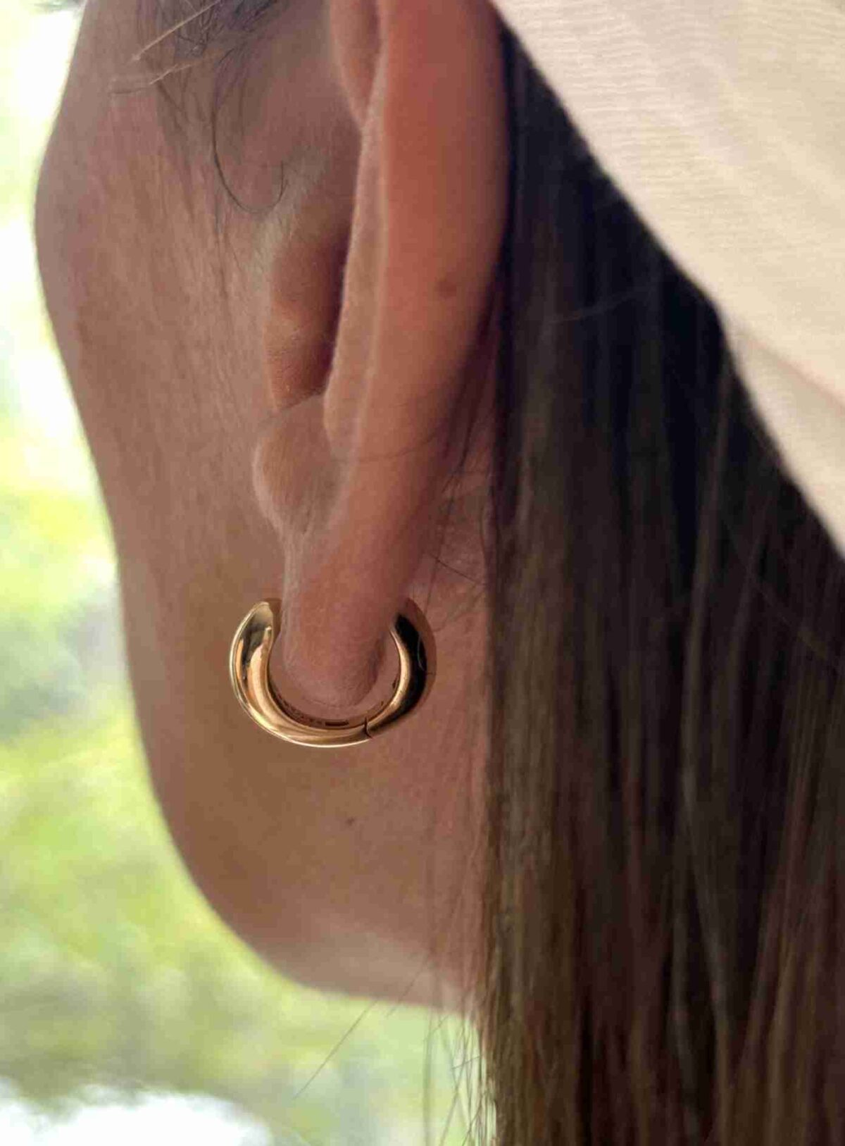 گوشواره طلا حلقه ای دامله دخترانه زنانه کادویی
