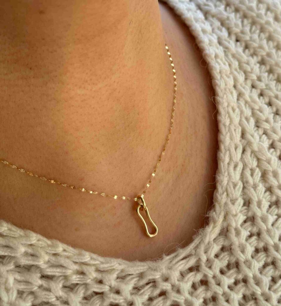 آویز بیضی مینیمال زنانه دخترانه کادویی