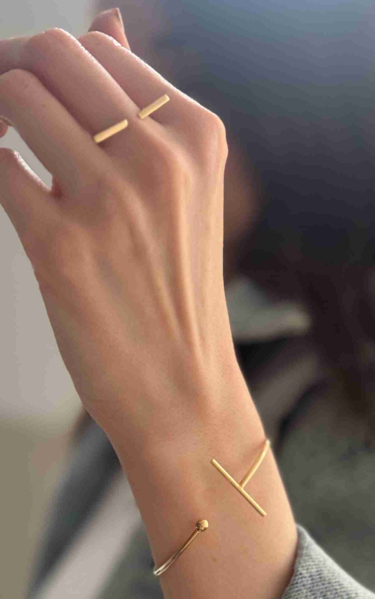 بنگل طلا گوی و خط زنانه دخترانه کادویی