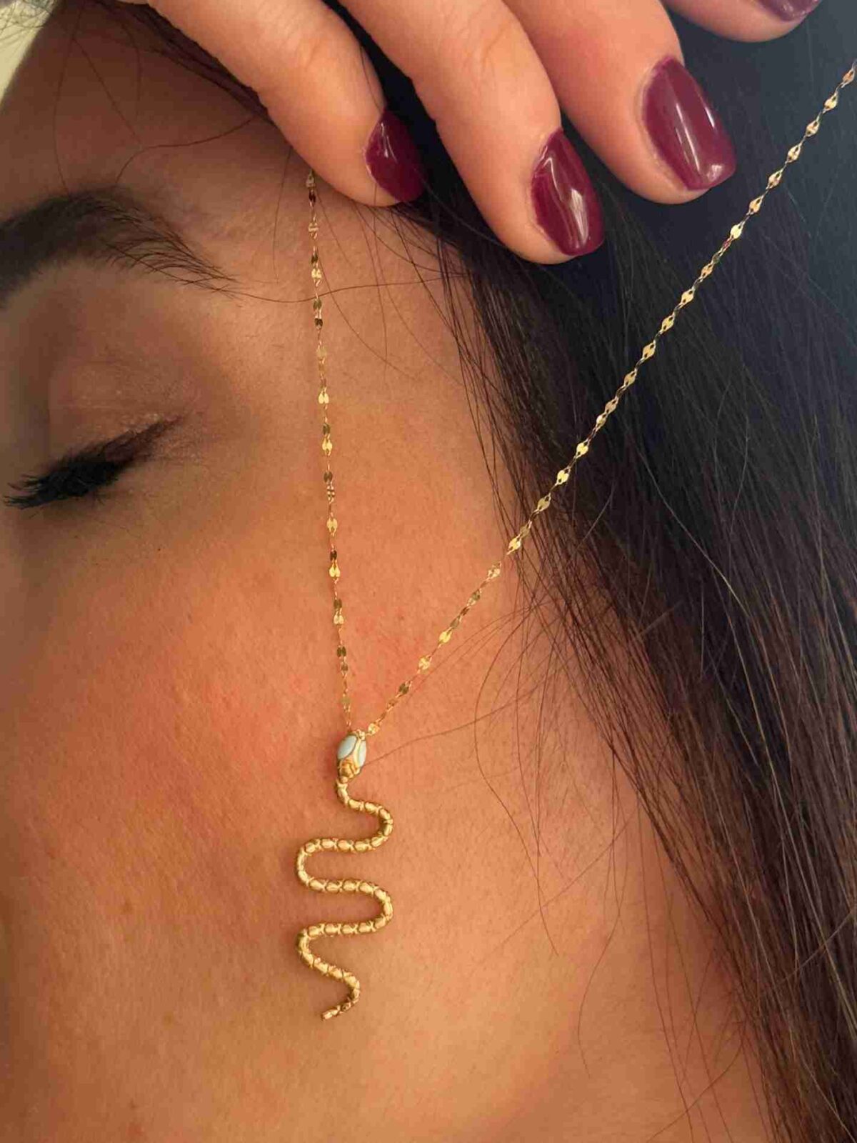 آویز طلا مار زنانه کادویی