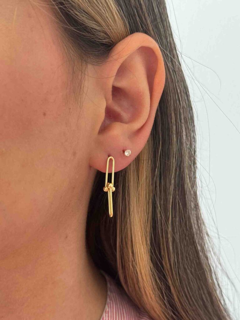 گوشواره طلا میخی تیفانی زنانه دخترانه کادویی