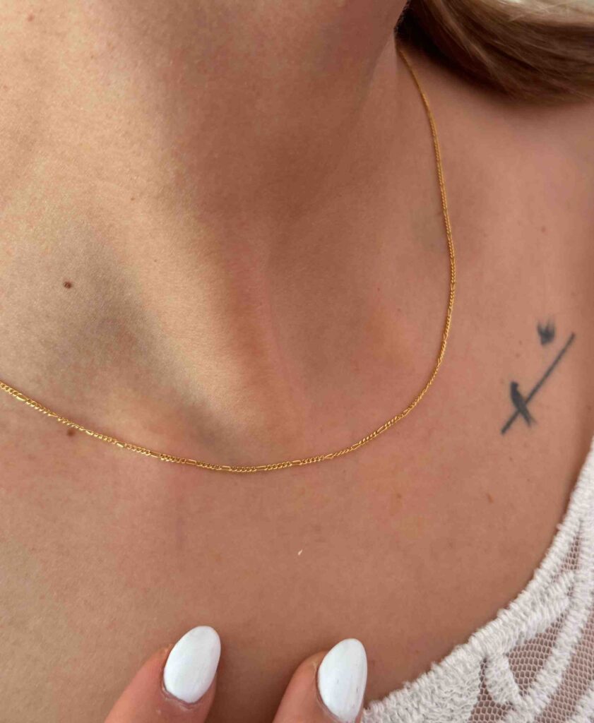 زنجیر طلا فیگارو زنانه دخترانه کادویی