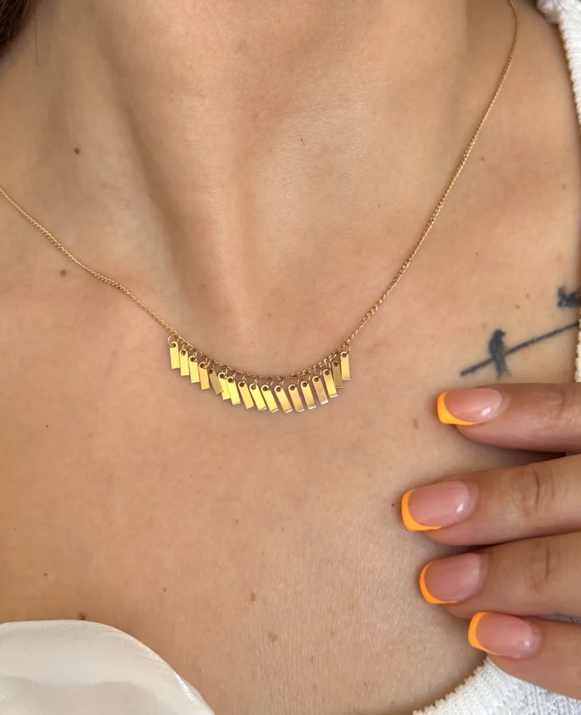 گردنبند طلا زنجیر متصل جیتاش زنانه دخترانه کادویی