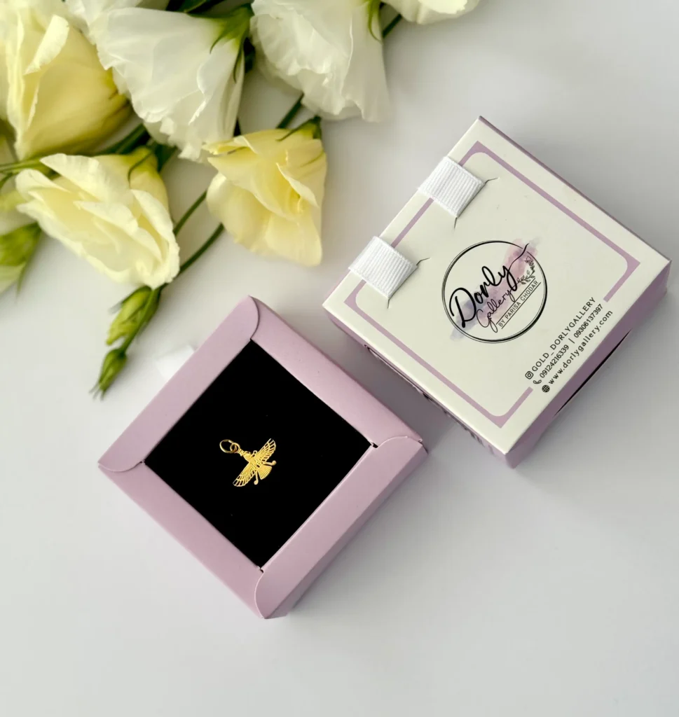 آویز طلا فروهر سه بعدی زنانه مردانه کادویی