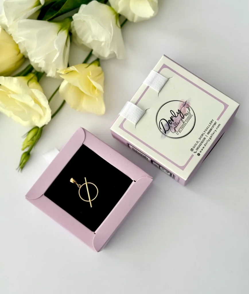 آویز طلا قفل تی زنانه دخترانه کادویی