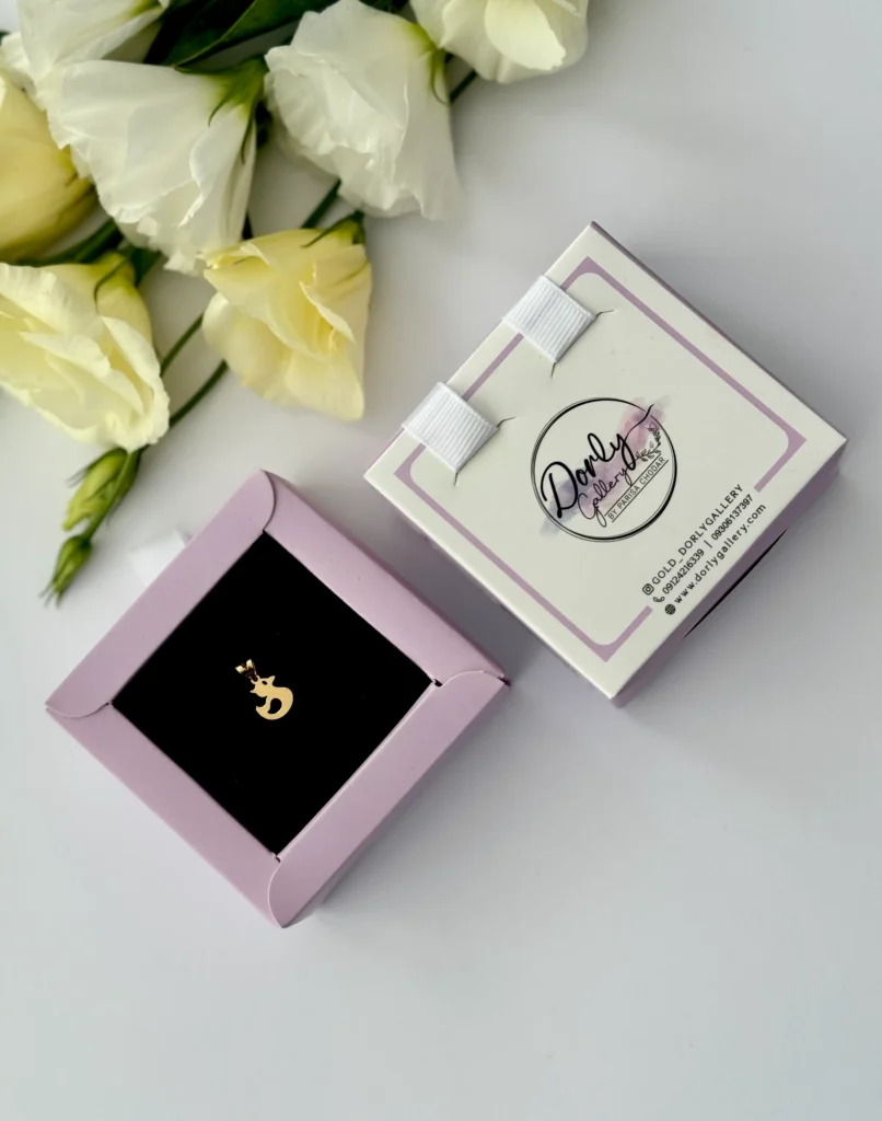 آویز طلا اردک لیزری زنانه کودکانه دخترانه کادویی