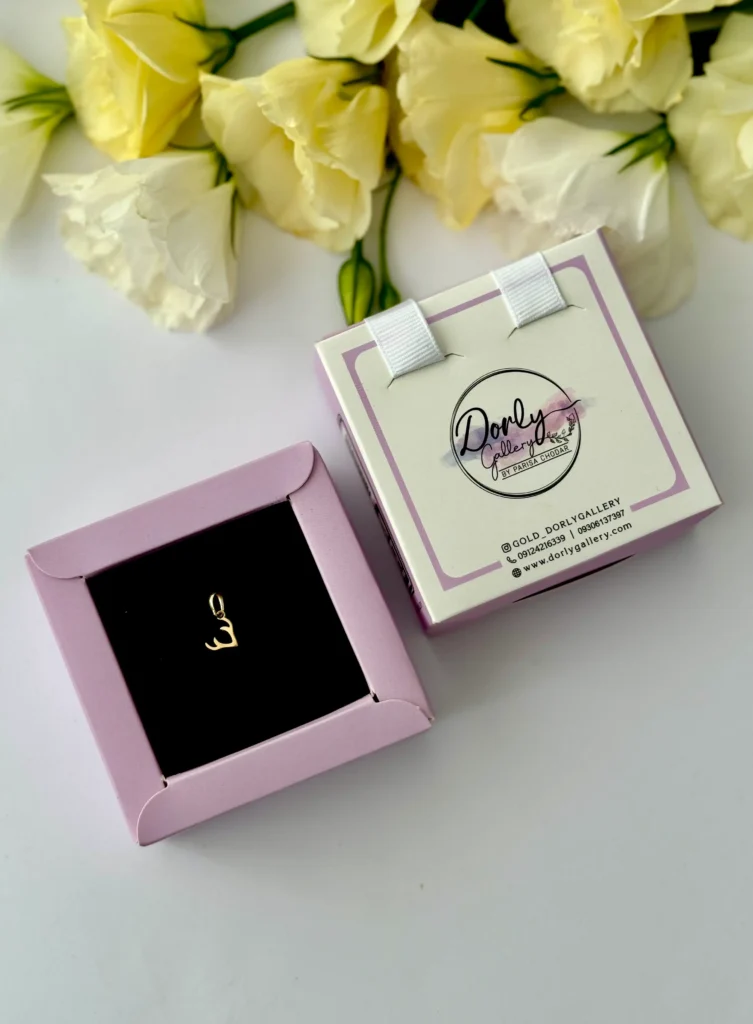 آویز طلا شاخ گوزن مینیمال زنانه دخترانه کادویی