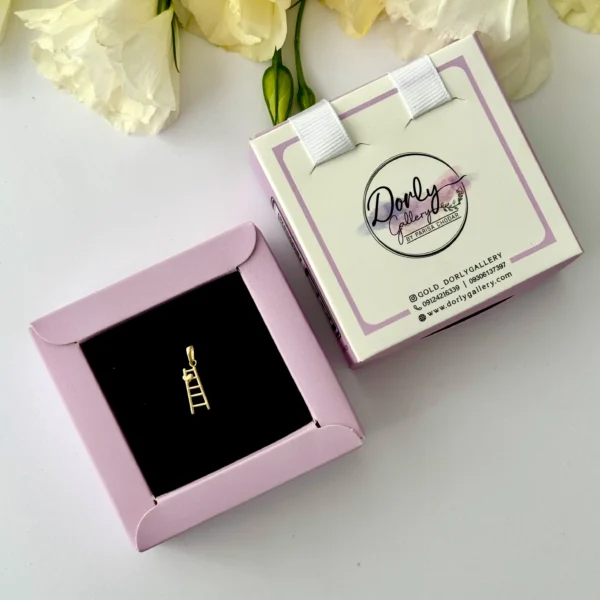 آویز طلا نردبان و قلب زنانه دخترانه کادویی