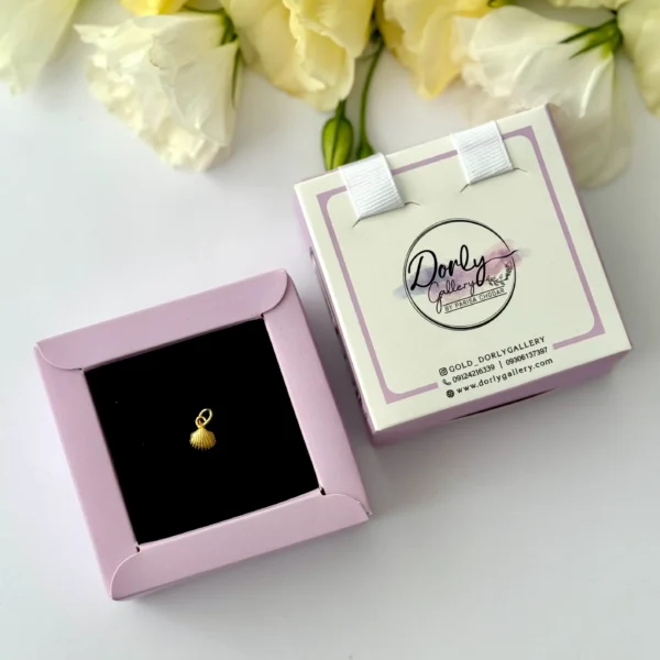 آویز طلا صدف سه بعدی زنانه دخترانه کادویی