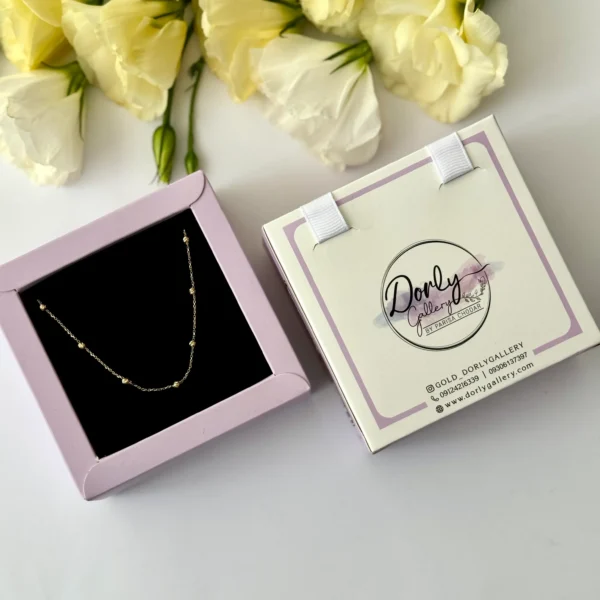 گردنبند طلا زنجیری البرنادو زنانه دخترانه کادویی