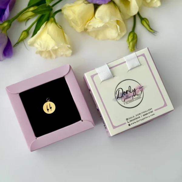 آویز طلا بابا سکه ای لیزری زنانه دخترانه کادویی