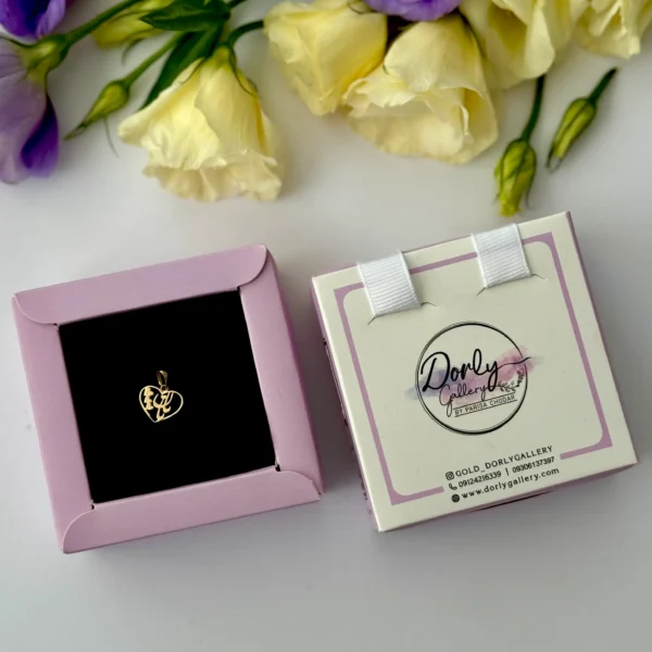 آویز طلا مامان و سه قلب در قلب تو خالی زنانه دخترانه کادویی