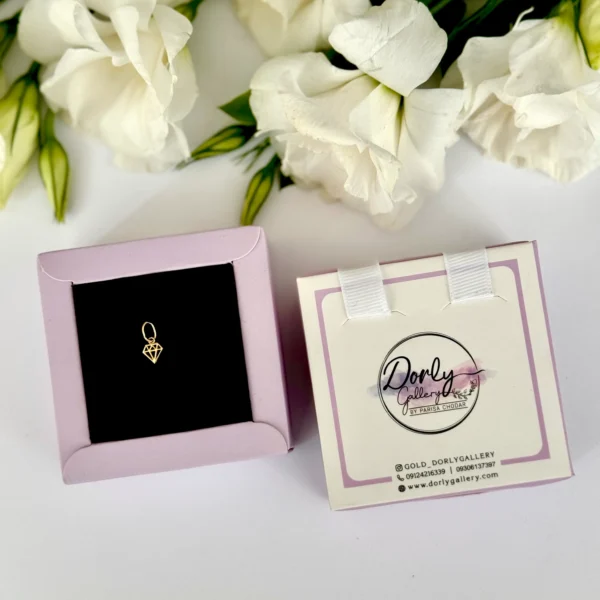 آویز طلا الماس ریخته زنانه دخترانه کادویی