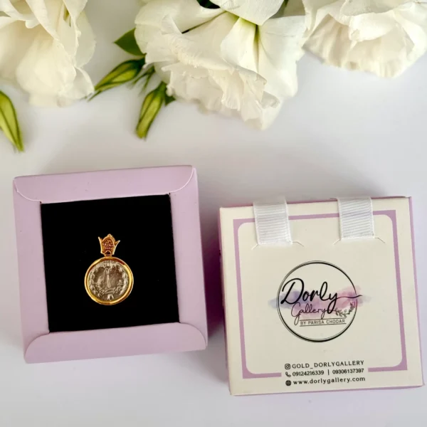 آویز طلا سکه قاجاری زنانه دخترانه کادویی