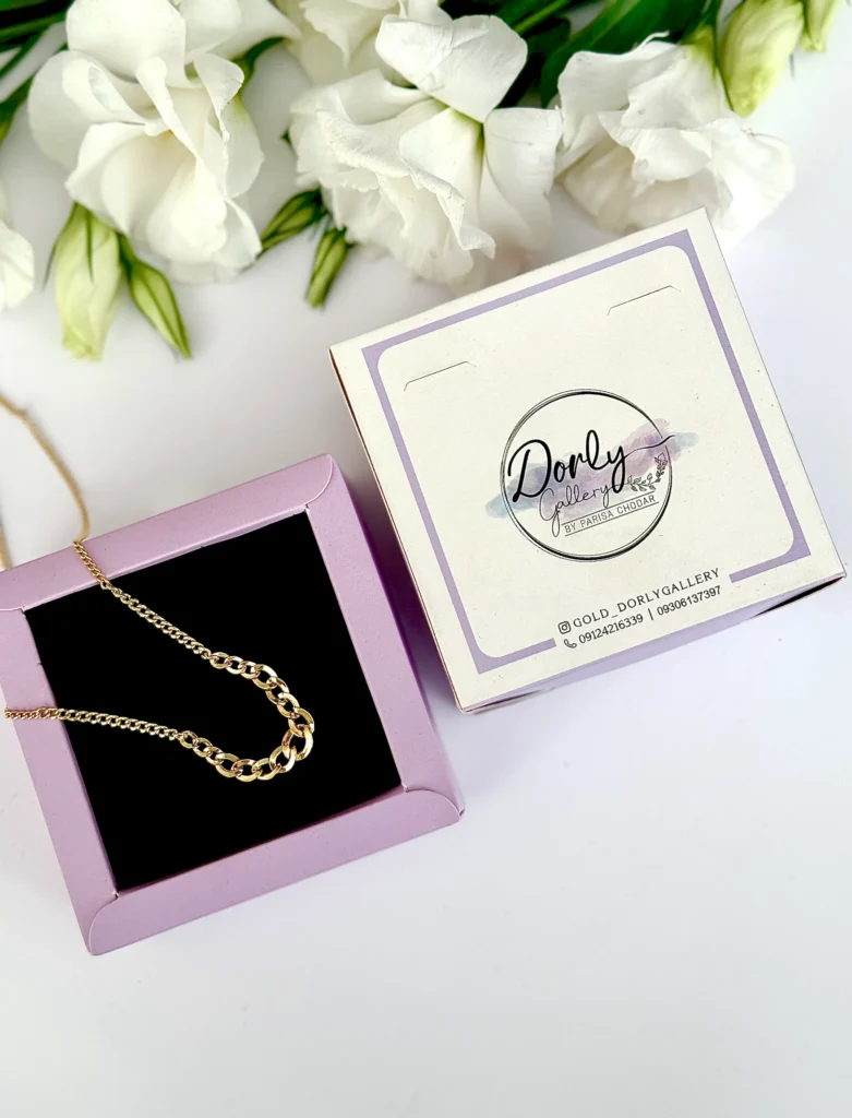 گردنبند طلا زنجیر متصل کارتیر کونیک زنانه دخترانه کادویی