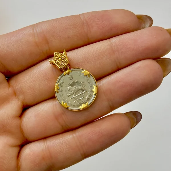 آویز طلا سکه قاجاری زنانه دخترانه کادویی