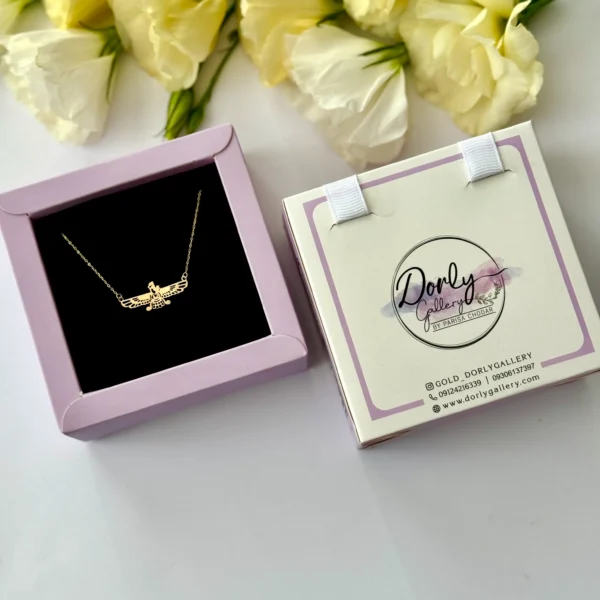 گردنبند طلا زنجیر متصل فروهر زنانه مردانه کادویی