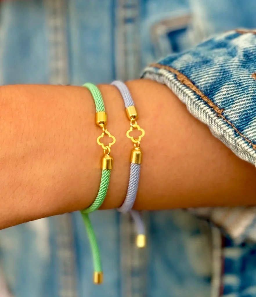 دستبند طلا ونکلیف بند رنگی زنانه دخترانه کادویی