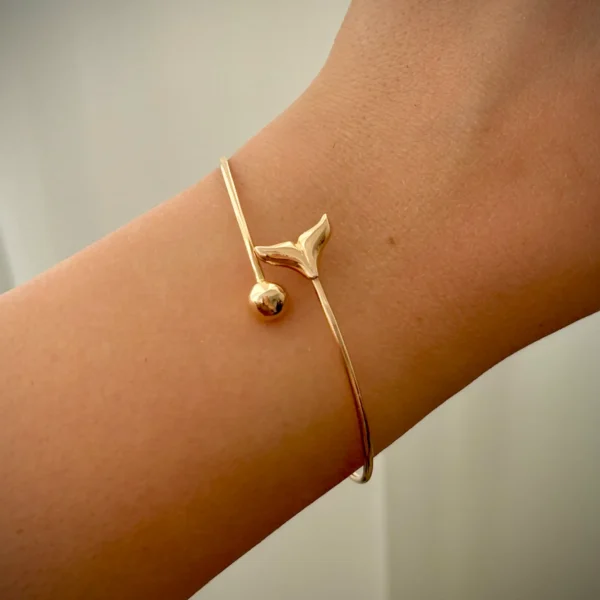 بنگل طلا دم وال و گوی زنانه دخترانه کادویی