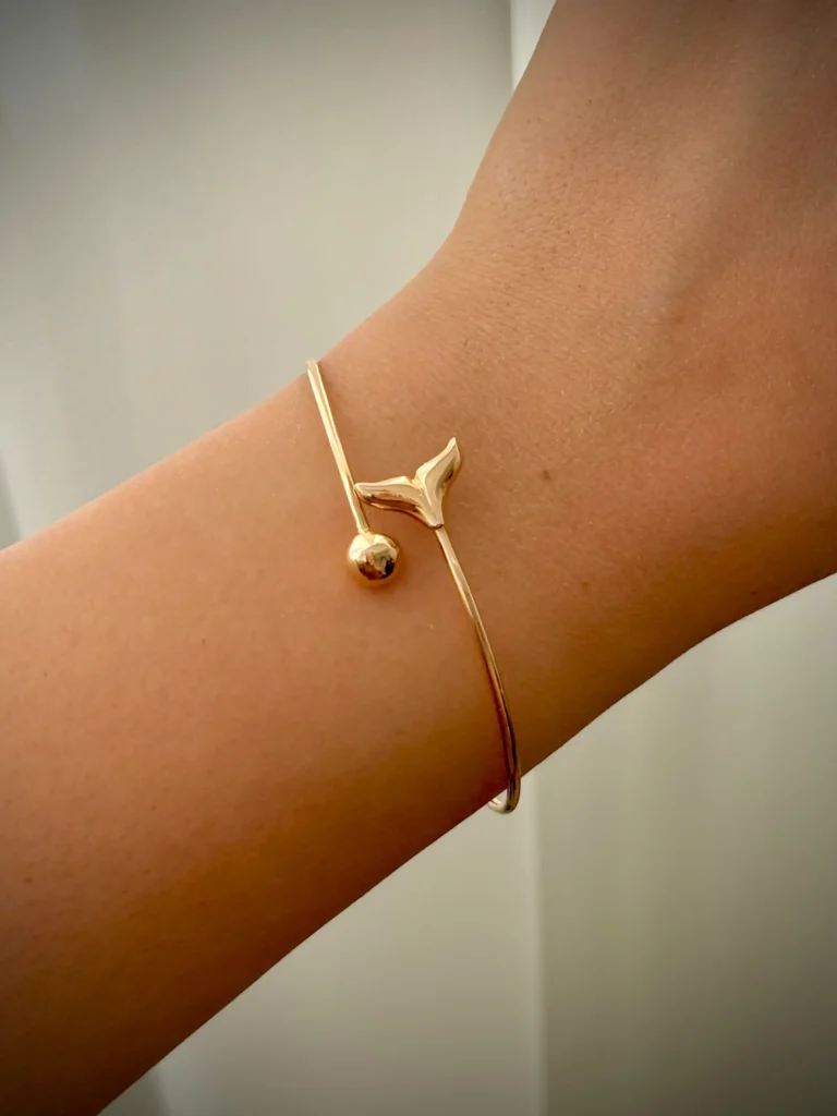 بنگل طلا دم وال و گوی زنانه دخترانه کادویی