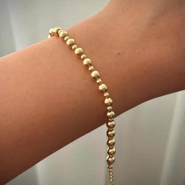 دستبند زنجیری طلا بال چین کوچک و بزرگ زنانه دخترانه کادویی