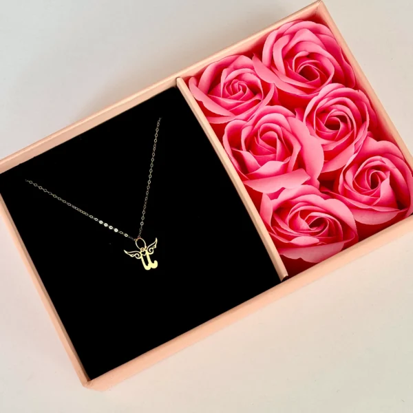 آویز طلا ماما و دو بال لیزری زنانه دخترانه کادویی