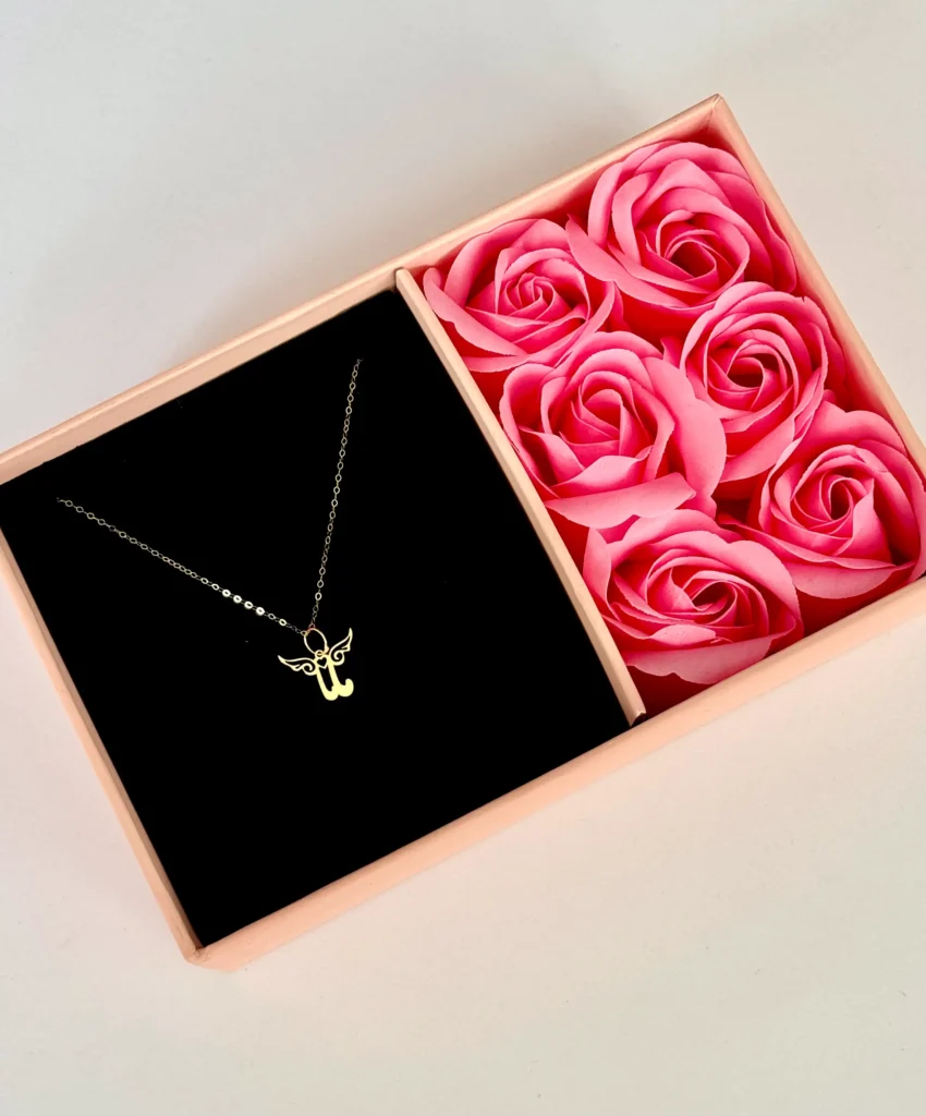 آویز طلا ماما و دو بال لیزری زنانه دخترانه کادویی