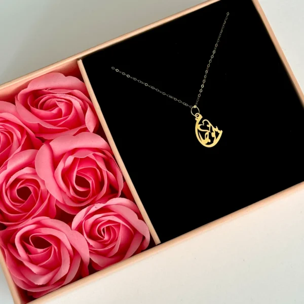 آویز طلا بانو جان لیزری زنانه دخترانه کادویی