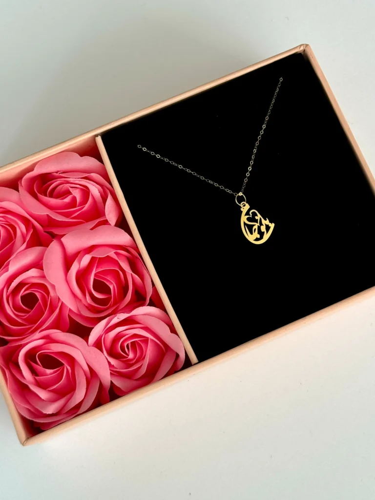 آویز طلا بانو جان لیزری زنانه دخترانه کادویی