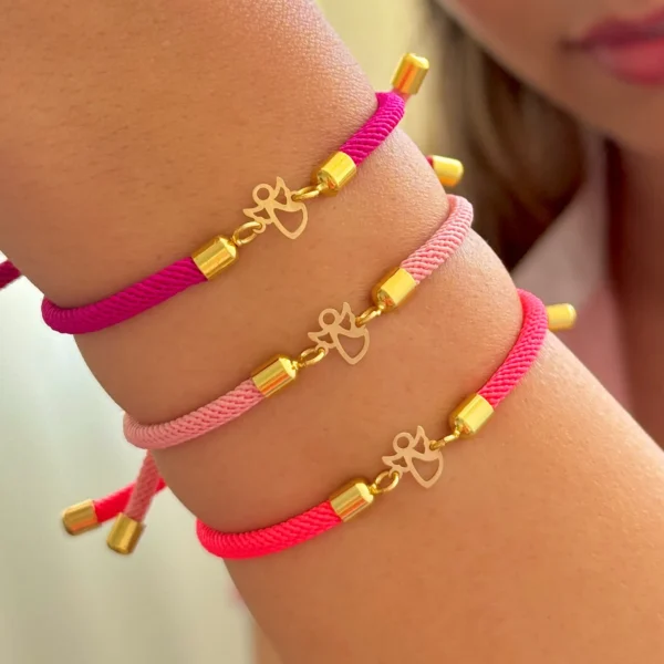 دستبند بند رنگی فرشته زنانه دخترانه کادویی