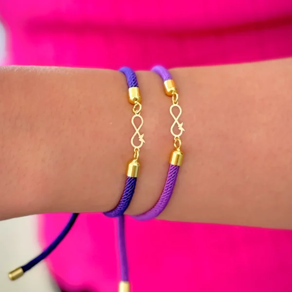 دستبند بند رنگی بی نهایت و پروانه زنانه دخترانه کادویی