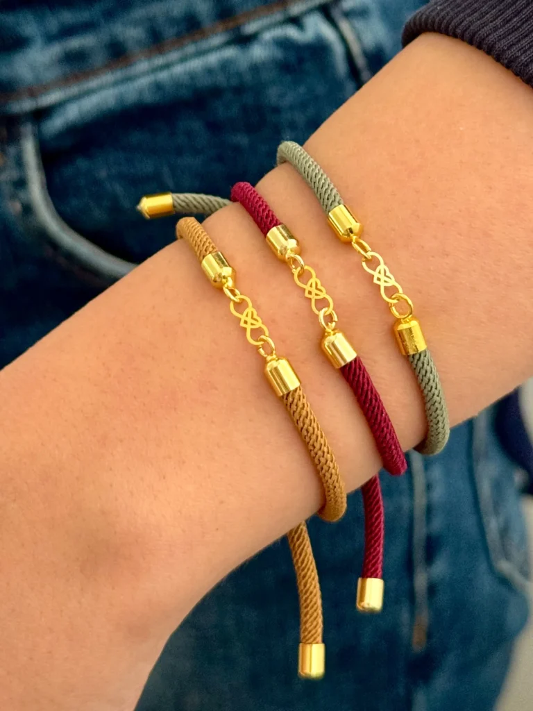 دستبند بند رنگی بی نهایت قلب دار زنانه دخترانه کادویی