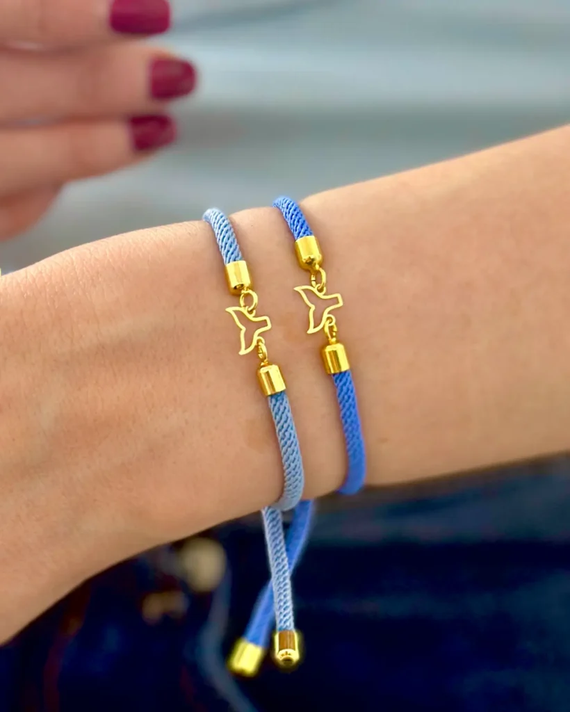 دستبند بند رنگی دم وال زنانه دخترانه کادویی