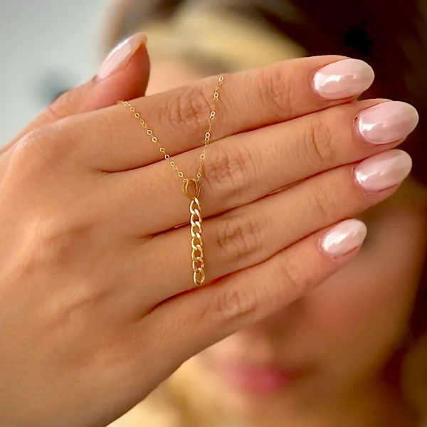 آویز طلا زنجیر کارتیر زنانه دخترانه کادویی