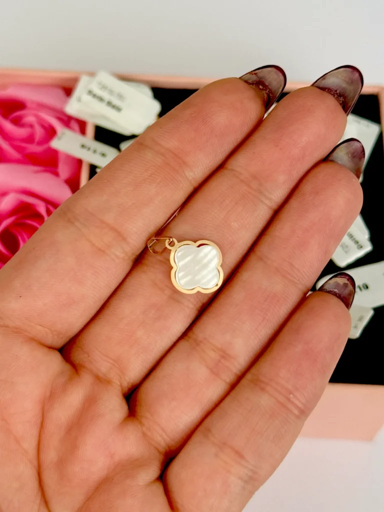 آویز طلا ونکلیف سوارفسکی صدفی زنانه دخترانه کادویی