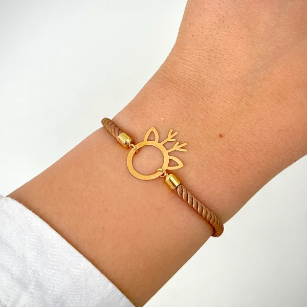 دستبند بند رنگی گوزن کیوت زنانه دخترانه کادویی