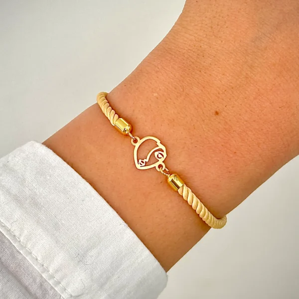 دستبند بند رنگی رخ لیزری زنانه دخترانه کادویی